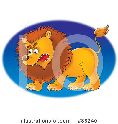 Royalty-Free (RF) Lion Clipart Illustration by Alex Bannykh - Stock Sample #38240