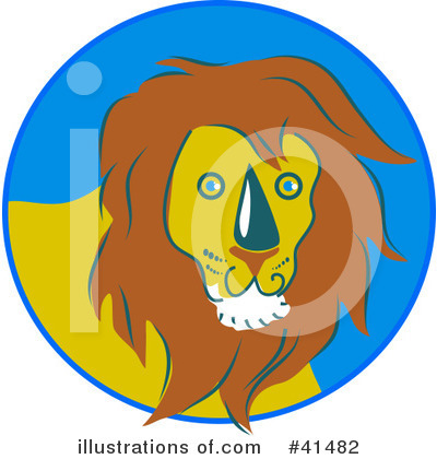 Royalty-Free (RF) Lion Clipart Illustration by Prawny - Stock Sample #41482