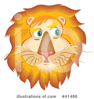 Royalty-Free (RF) Lion Clipart Illustration by Prawny - Stock Sample #41486