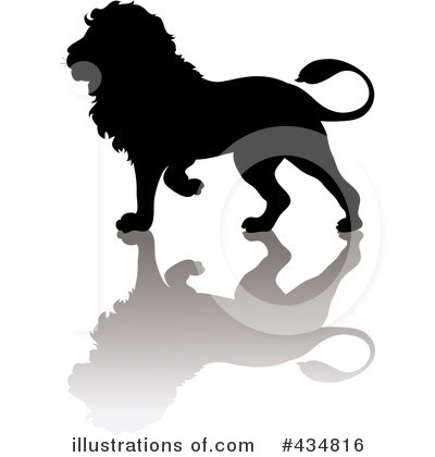 Royalty-Free (RF) Lion Clipart Illustration by Pams Clipart - Stock Sample #434816