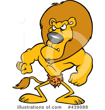 Royalty-Free (RF) Lion Clipart Illustration by toonaday - Stock Sample #439088