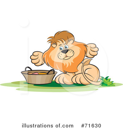 Royalty-Free (RF) Lion Clipart Illustration by Lal Perera - Stock Sample #71630