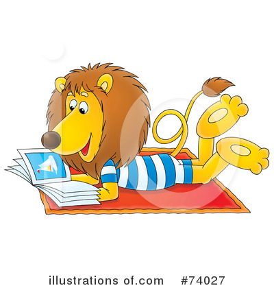Royalty-Free (RF) Lion Clipart Illustration by Alex Bannykh - Stock Sample #74027