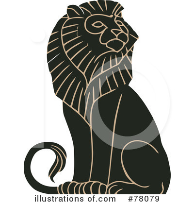 Royalty-Free (RF) Lion Clipart Illustration by JVPD - Stock Sample #78079