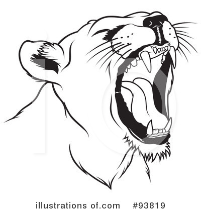 Royalty-Free (RF) Lion Clipart Illustration by dero - Stock Sample #93819