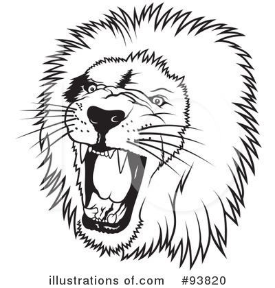 Royalty-Free (RF) Lion Clipart Illustration by dero - Stock Sample #93820
