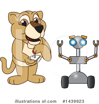 Lion Cub Mascot Clipart #1439923 by Mascot Junction