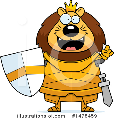 Royalty-Free (RF) Lion Knight Clipart Illustration by Cory Thoman - Stock Sample #1478459