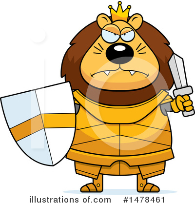 Royalty-Free (RF) Lion Knight Clipart Illustration by Cory Thoman - Stock Sample #1478461