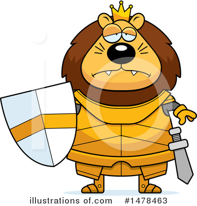 Royalty-Free (RF) Lion Knight Clipart Illustration by Cory Thoman - Stock Sample #1478463