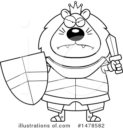Royalty-Free (RF) Lion Knight Clipart Illustration by Cory Thoman - Stock Sample #1478582