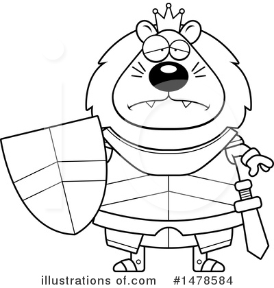 Royalty-Free (RF) Lion Knight Clipart Illustration by Cory Thoman - Stock Sample #1478584