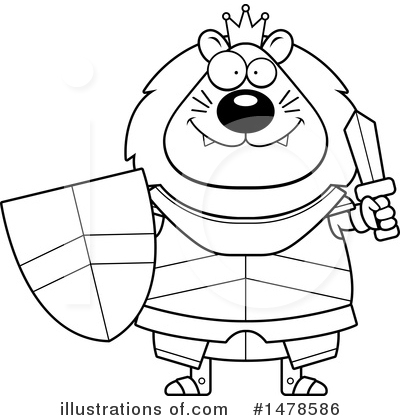 Royalty-Free (RF) Lion Knight Clipart Illustration by Cory Thoman - Stock Sample #1478586
