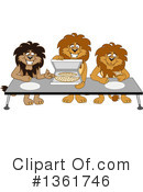 Lion School Mascot Clipart #1361746 by Mascot Junction