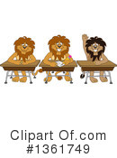 Lion School Mascot Clipart #1361749 by Mascot Junction