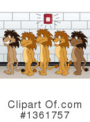 Lion School Mascot Clipart #1361757 by Mascot Junction