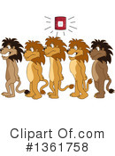 Lion School Mascot Clipart #1361758 by Mascot Junction