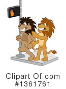 Lion School Mascot Clipart #1361761 by Mascot Junction