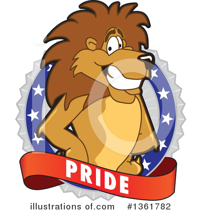 Lion School Mascot Clipart #1361782 by Mascot Junction