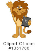 Lion School Mascot Clipart #1361788 by Mascot Junction