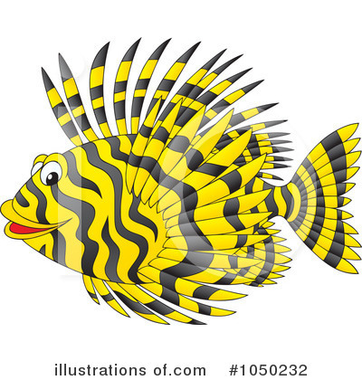 Royalty-Free (RF) Lionfish Clipart Illustration by Alex Bannykh - Stock Sample #1050232