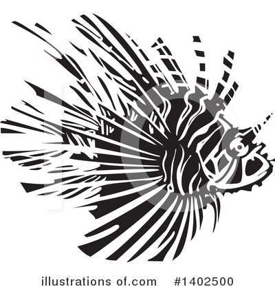 Royalty-Free (RF) Lionfish Clipart Illustration by xunantunich - Stock Sample #1402500