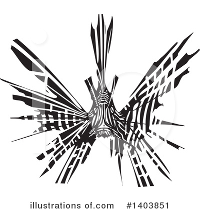 Royalty-Free (RF) Lionfish Clipart Illustration by xunantunich - Stock Sample #1403851