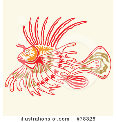 Royalty-Free (RF) Lionfish Clipart Illustration by Cherie Reve - Stock Sample #78328