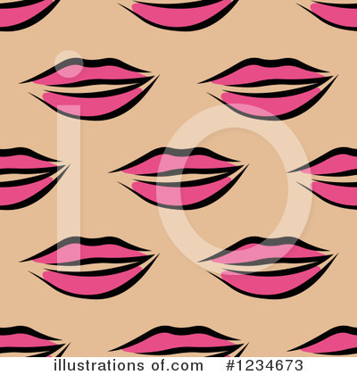 Royalty-Free (RF) Lips Clipart Illustration by Vector Tradition SM - Stock Sample #1234673
