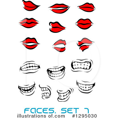 Royalty-Free (RF) Lips Clipart Illustration by Vector Tradition SM - Stock Sample #1295030