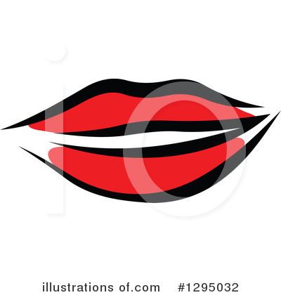 Royalty-Free (RF) Lips Clipart Illustration by Vector Tradition SM - Stock Sample #1295032
