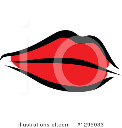 Royalty-Free (RF) Lips Clipart Illustration by Vector Tradition SM - Stock Sample #1295033