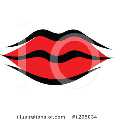 Royalty-Free (RF) Lips Clipart Illustration by Vector Tradition SM - Stock Sample #1295034