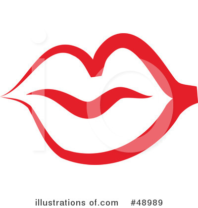Royalty-Free (RF) Lips Clipart Illustration by Prawny - Stock Sample #48989