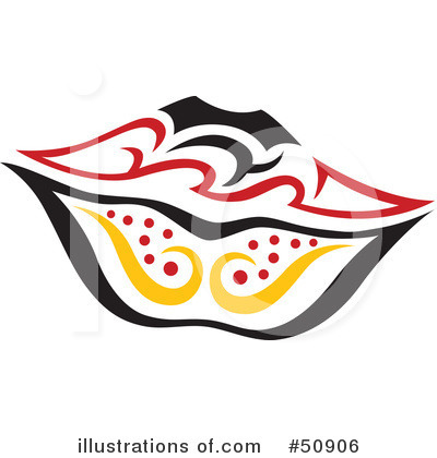 Royalty-Free (RF) Lips Clipart Illustration by Cherie Reve - Stock Sample #50906