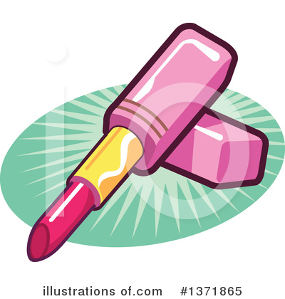 Royalty-Free (RF) Lipstick Clipart Illustration by Clip Art Mascots - Stock Sample #1371865