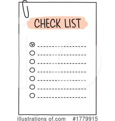 Check List Clipart #1779915 by Vector Tradition SM
