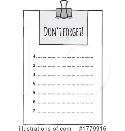 To Do List Clipart #1779916 by Vector Tradition SM