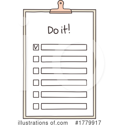 To Do List Clipart #1779917 by Vector Tradition SM