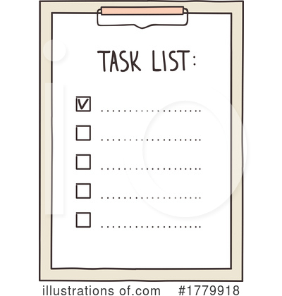 To Do List Clipart #1779918 by Vector Tradition SM