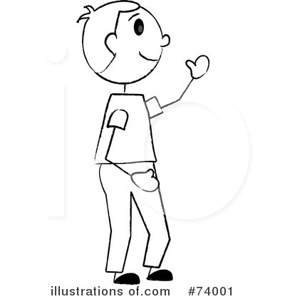 Royalty-Free (RF) Little Boy Clipart Illustration by Pams Clipart - Stock Sample #74001