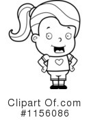 Little Girl Clipart #1156086 by Cory Thoman