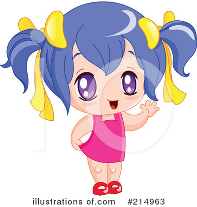 Royalty-Free (RF) Little Girl Clipart Illustration by yayayoyo - Stock Sample #214963