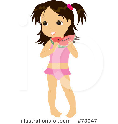 Royalty-Free (RF) Little Girl Clipart Illustration by Rosie Piter - Stock Sample #73047