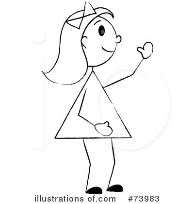 Royalty-Free (RF) Little Girl Clipart Illustration by Pams Clipart - Stock Sample #73983