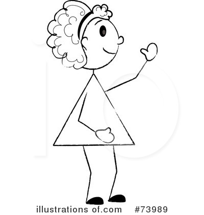 Royalty-Free (RF) Little Girl Clipart Illustration by Pams Clipart - Stock Sample #73989
