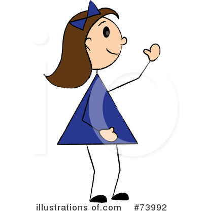Royalty-Free (RF) Little Girl Clipart Illustration by Pams Clipart - Stock Sample #73992