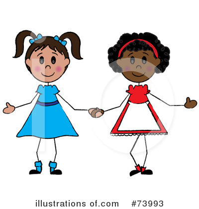 Royalty-Free (RF) Little Girl Clipart Illustration by Pams Clipart - Stock Sample #73993