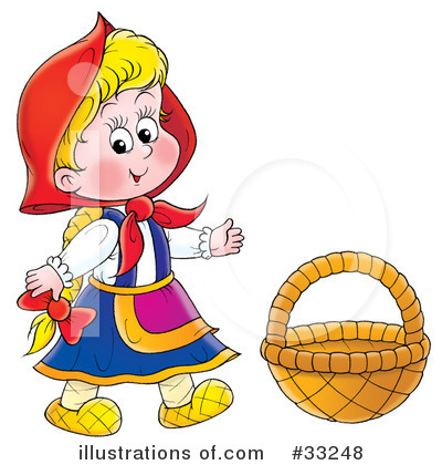 Royalty-Free (RF) Little Red Riding Hood Clipart Illustration by Alex Bannykh - Stock Sample #33248
