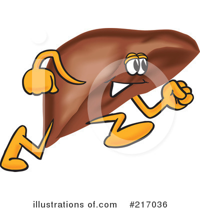 Royalty-Free (RF) Liver Mascot Clipart Illustration by Mascot Junction - Stock Sample #217036